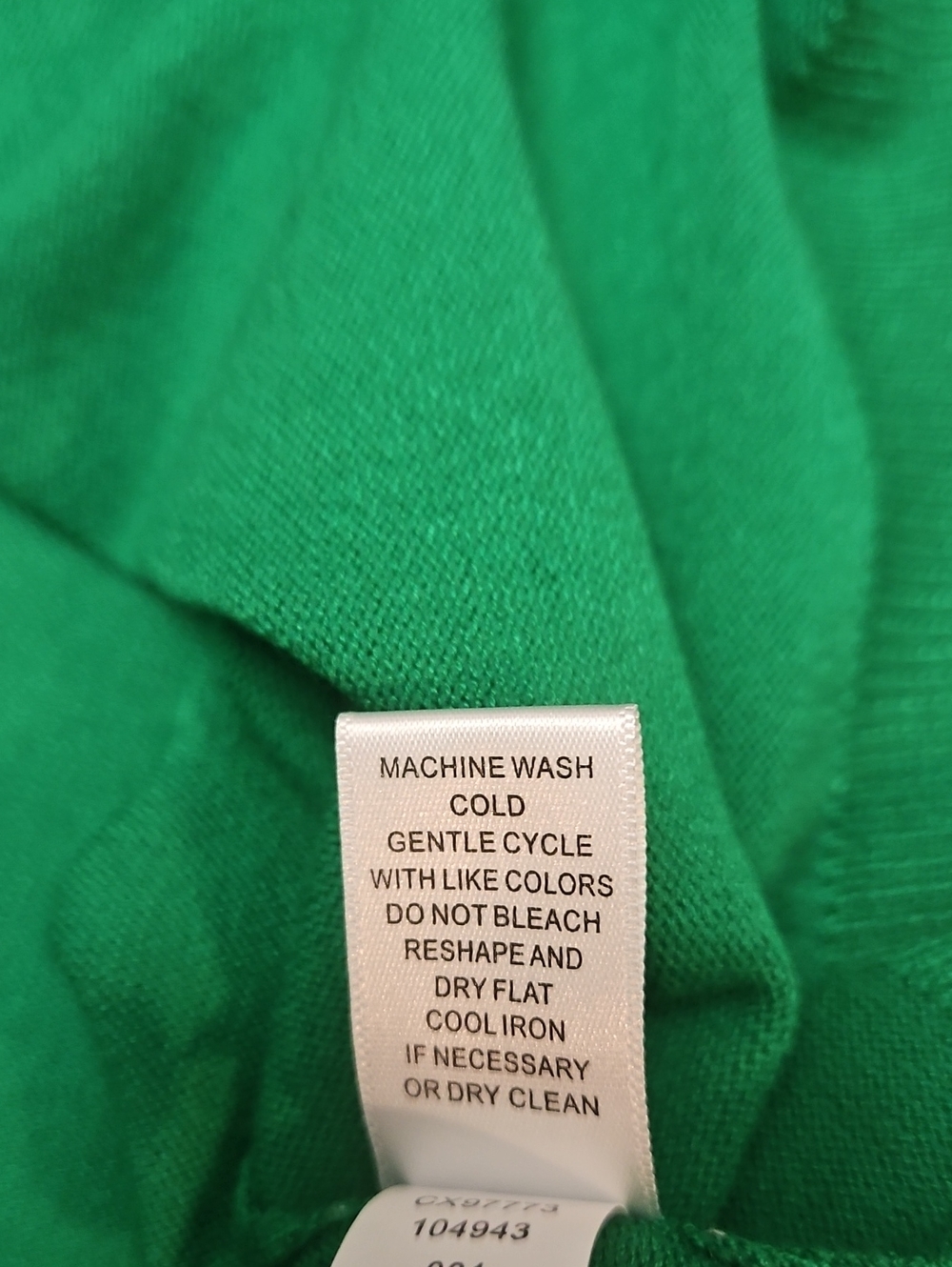 Cable & Gauge Cardigan Sweater Kelly Green Button Front Women's Large - Picture 6 of 11